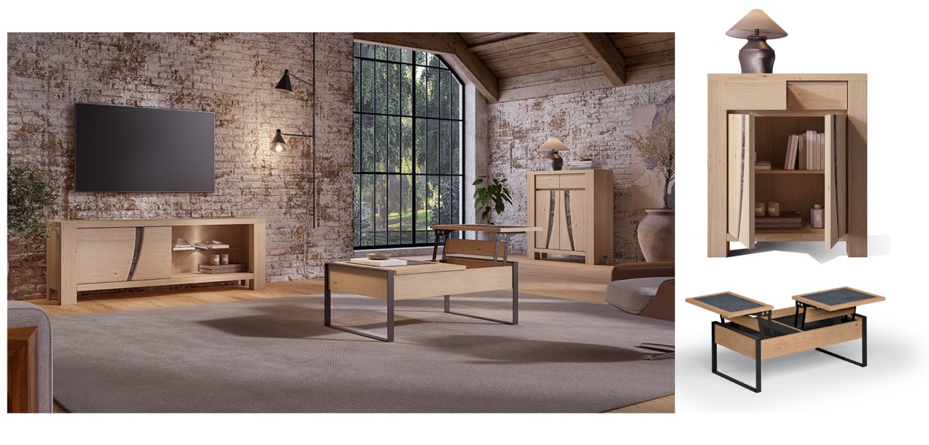 Meuble TV, table de salon dinette, meuble d'entrée 2 portes