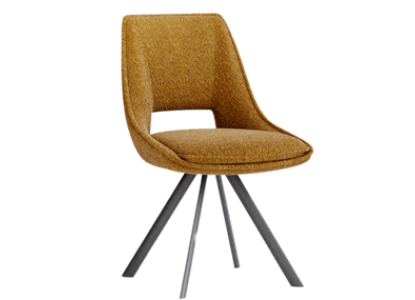 Chaise DAHKLA pieds fer